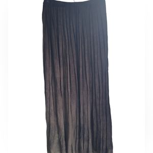 Kush accordion pleated vintage  Maxi dress  army green size M